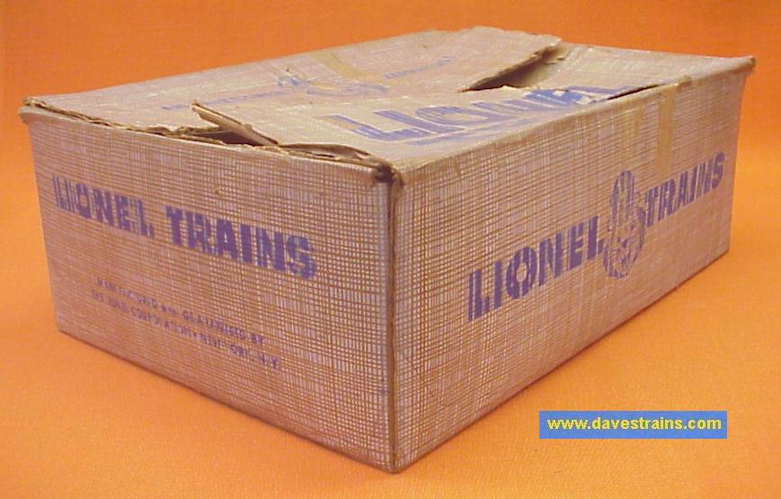 Lionel 637 Licensed Reproduction Corrugated Box 